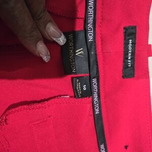 Worthington Women's Red Dress Pants